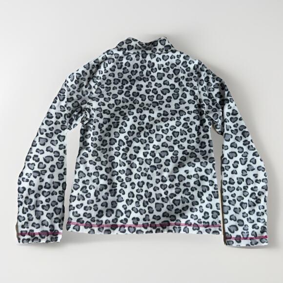 Danskin Now Leopard Print ¼‑Zip Girls Fleece Pullover XL - Picture 2 of 8